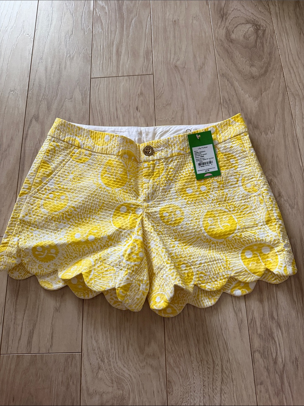 NWT Lilly Pulitzer Buttercup Shorts in Sunglowed Kissed By the Sun Size 0